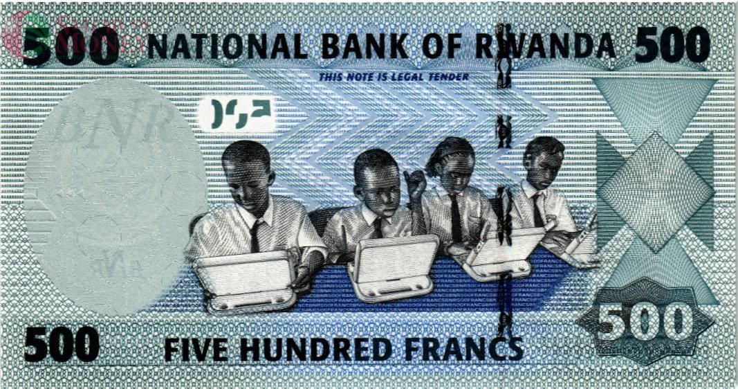РУАНДА 500 ФРАНКОВ 2