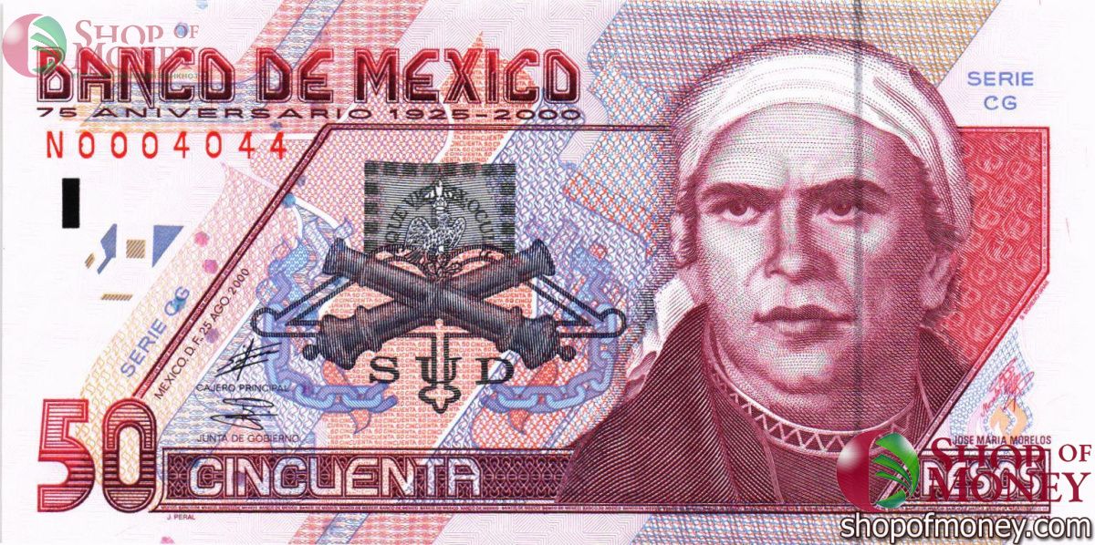 МЕКСИКА 500-200-100-50-20 ПЕСО 5