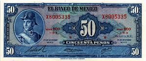 МЕКСИКА 50 ПЕСО (BOO) 1