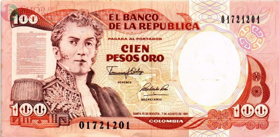 КОЛУМБИЯ 100 ПЕСО 1