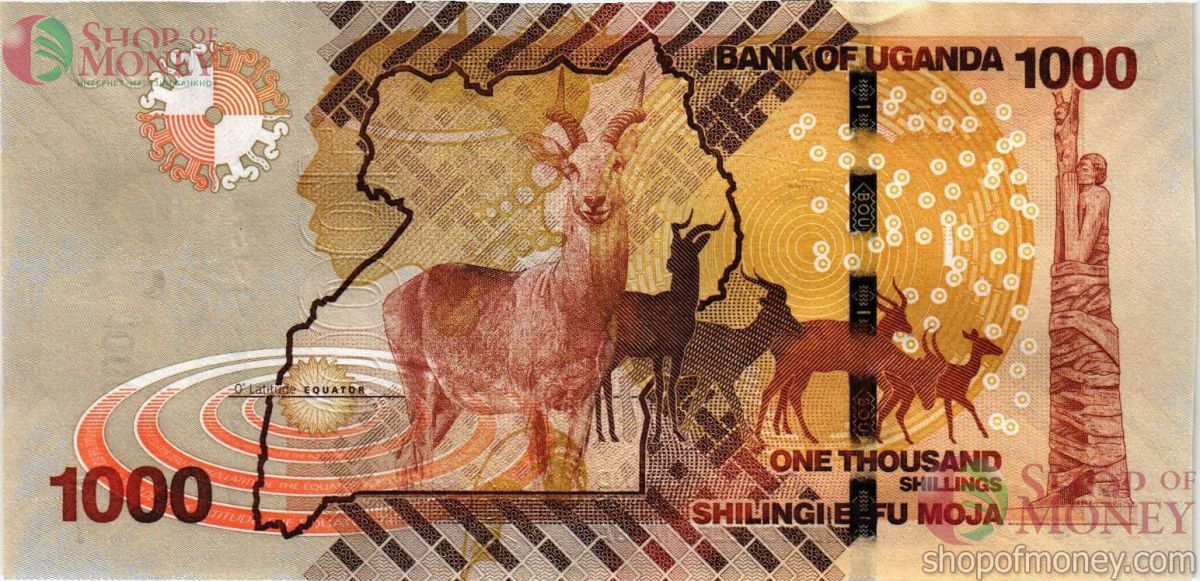 УГАНДА 1000 ШИЛЛИНГОВ 2