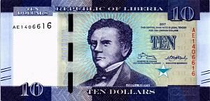 ЛИБЕРИЯ 10 ДОЛЛАРОВ 1