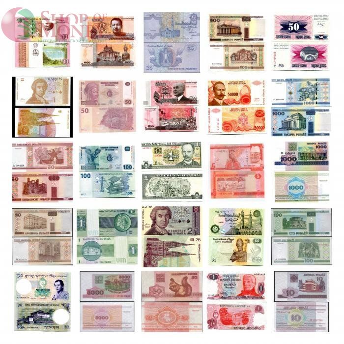 НАБОР 100 БАНКНОТ 2