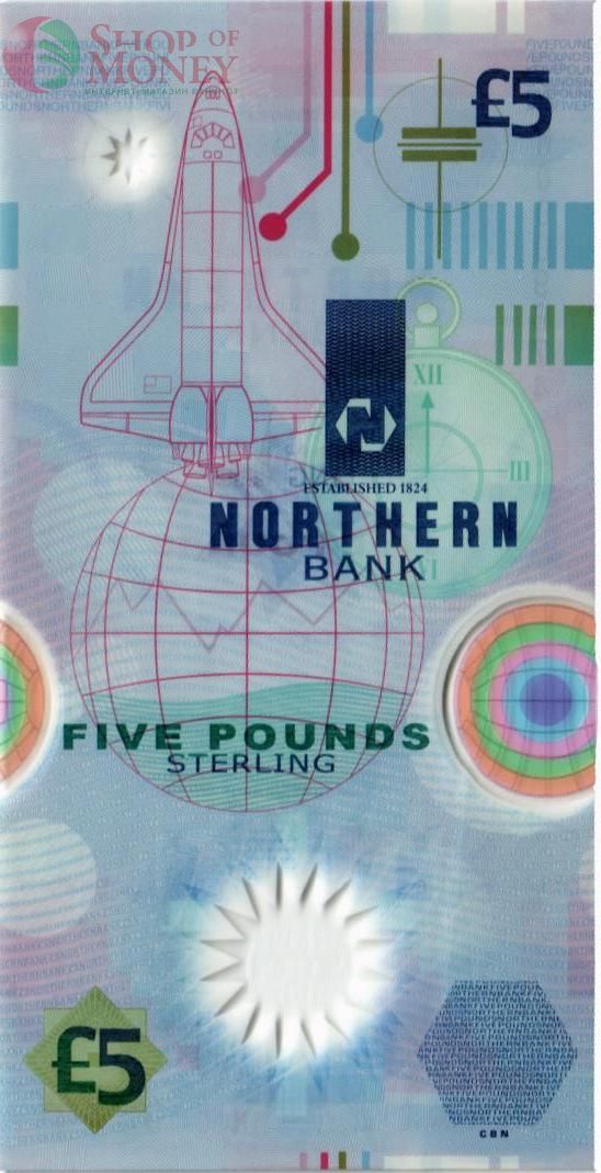 СЕВЕРНАЯ ИРЛАНДИЯ 5 ФУНТОВ (NORTHERN BANK) 2