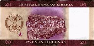 ЛИБЕРИЯ 20 ДОЛЛАРОВ 2