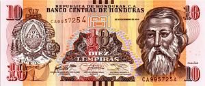 ГОНДУРАС 10 ЛЕМПИР 1