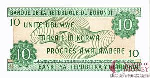 БУРУНДИ 10 ФРАНКОВ 2