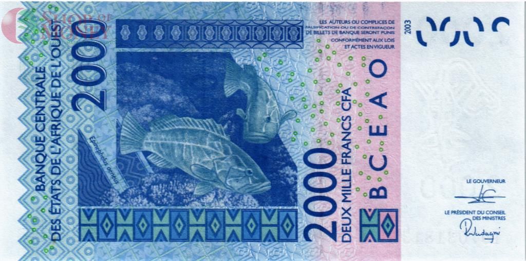 WAS - ТОГО 2000 ФРАНКОВ (T) 2