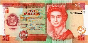 БЕЛИЗ 5 ДОЛЛАРОВ 1
