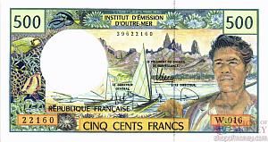 ФРАНЦУЗСКАЯ ПОЛИНЕЗИЯ 500 ФРАНКОВ (Новые) 1