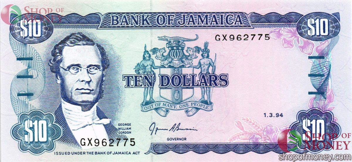 ЯМАЙКА 10 ДОЛЛАРОВ 1
