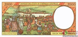 CAS - ЧАД 2000 ФРАНКОВ (P) 2