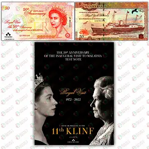 КОРОЛЕВА ЕЛИЗАВЕТА II (ТЕСТОВАЯ БАНКНОТА - В БУКЛЕТЕ) 1