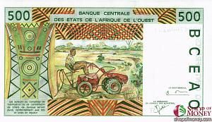 WAS - ТОГО 500 ФРАНКОВ (T) 2