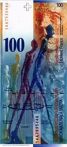 ШВЕЙЦАРИЯ 100 ФРАНКОВ 2