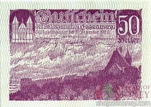 АВСТРИЯ 50 ХЕЛЛЕРОВ (НОТГЕЛЬД) 1