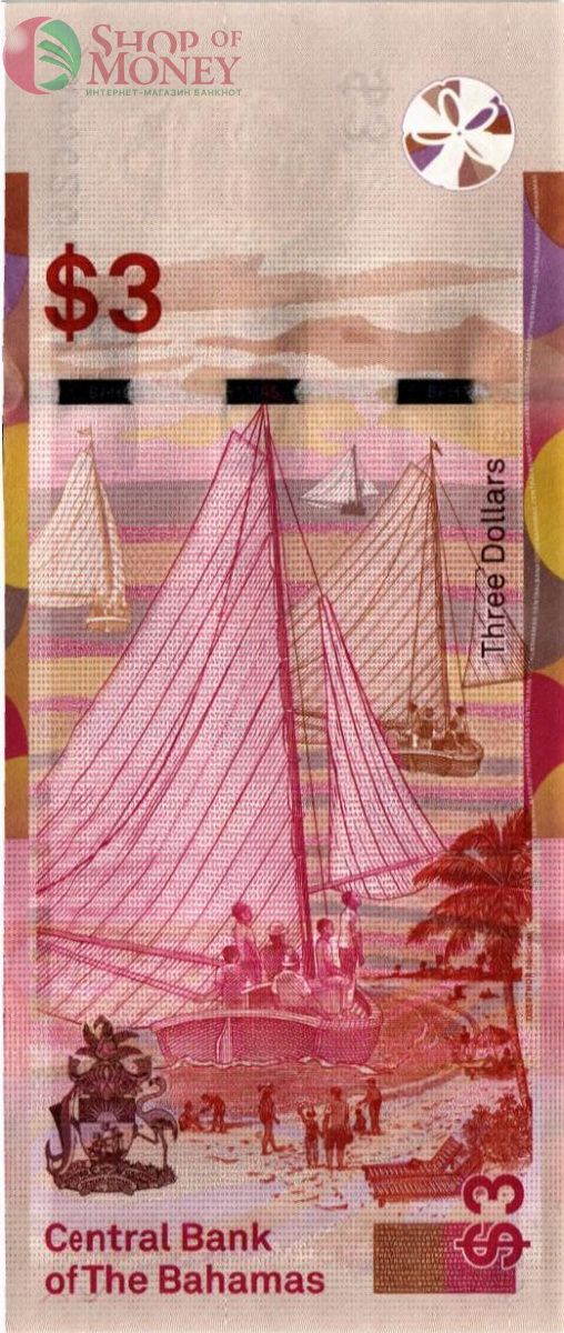БАГАМСКИЕ ОСТРОВА 3 ДОЛЛАРА 2