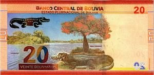 БОЛИВИЯ 20 БОЛИВИАНО 2