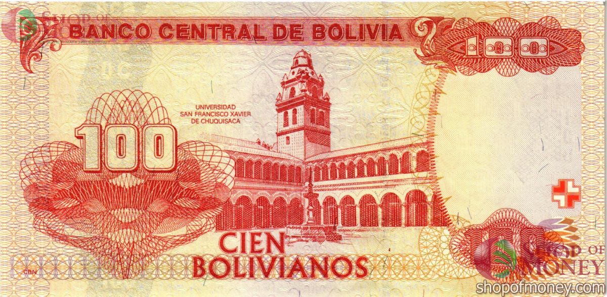 БОЛИВИЯ 100 БОЛИВИАНОС (СЕРИЯ I) 2
