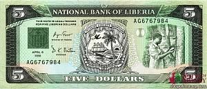 ЛИБЕРИЯ 5 ДОЛЛАРОВ 1