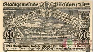 АВСТРИЯ 80 ХЕЛЛЕРОВ (НОТГЕЛЬД) 2