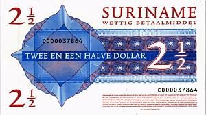 СУРИНАМ 2 1/2 ДОЛЛАРА 2