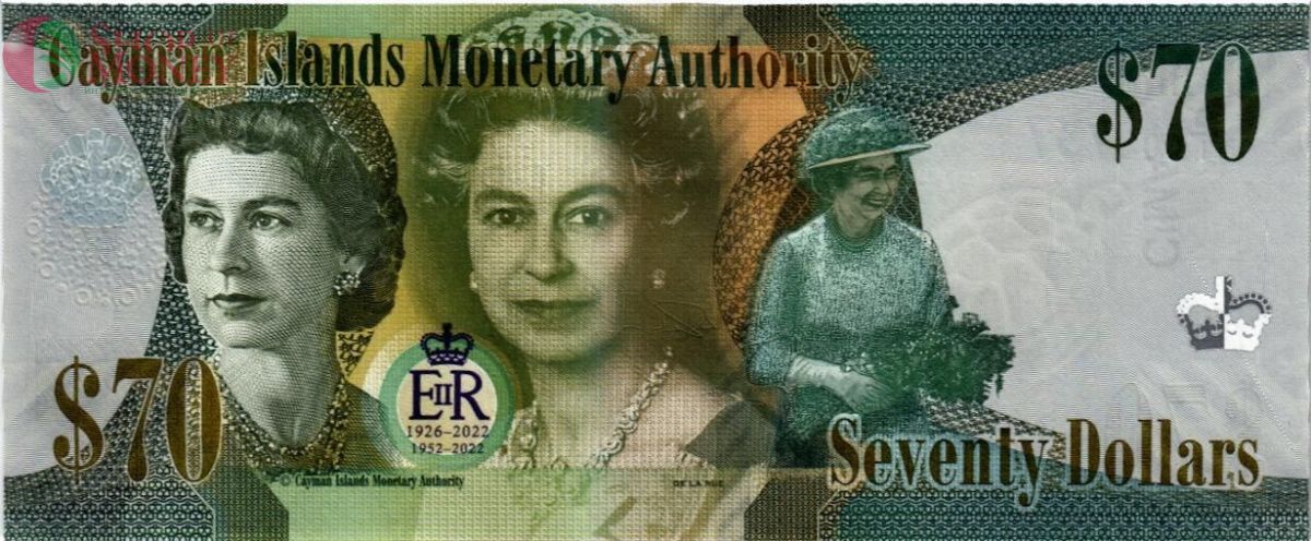 КАЙМАНОВЫ ОСТРОВА 70 ДОЛЛАРОВ #003737 2