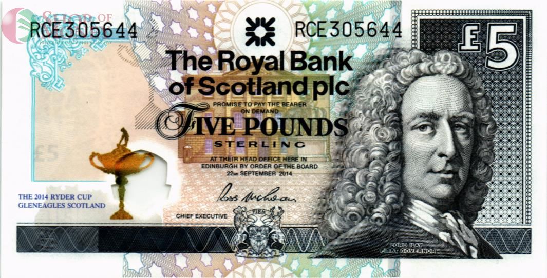 ШОТЛАНДИЯ 5 ФУНТОВ (В БУКЛЕТЕ) 4
