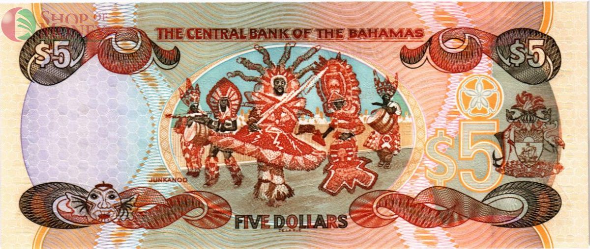 БАГАМСКИЕ ОСТРОВА 5 ДОЛЛАРОВ 2