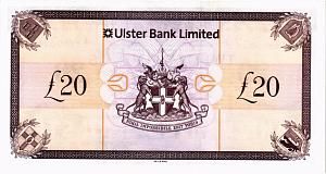 СЕВЕРНАЯ ИРЛАНДИЯ 20 ФУНТОВ (ULSTER BANK) 2