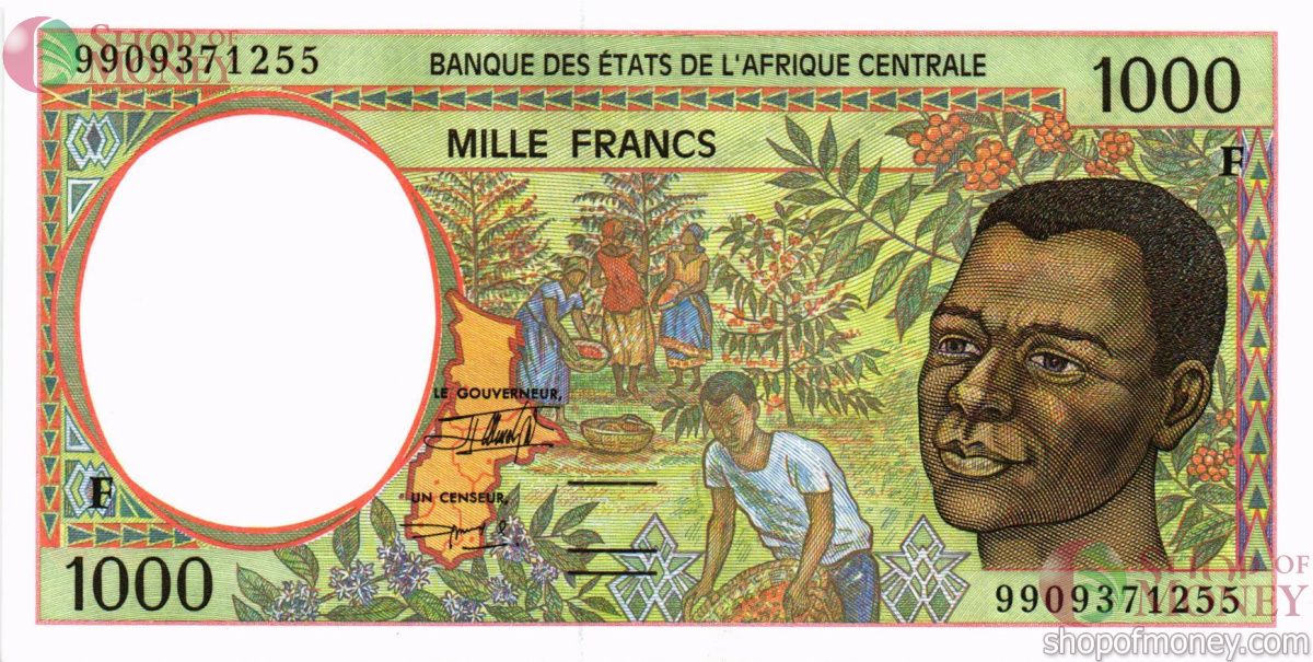 CAS - ЦАР 1000 ФРАНКОВ (F) 1