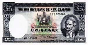 НОВАЯ ЗЕЛАНДИЯ 5 ФУНТОВ 1