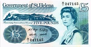 ОСТРОВ СВЯТОЙ ЕЛЕНЫ 5 ФУНТОВ 1