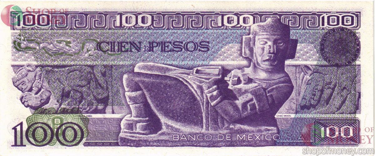 МЕКСИКА 100 ПЕСО (-VG- СЕРИЯ) 2