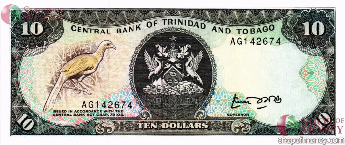 ТРИНИДАД И ТОБАГО 10 ДОЛЛАРОВ (РЕДКАЯ) 1