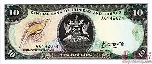 ТРИНИДАД И ТОБАГО 10 ДОЛЛАРОВ (РЕДКАЯ) 1