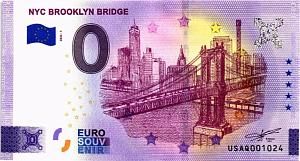 NYC BROOKLYN BRIDGE 0 ЕВРО 1