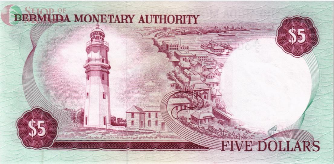 БЕРМУДСКИЕ ОСТРОВА 5 ДОЛЛАРОВ 2