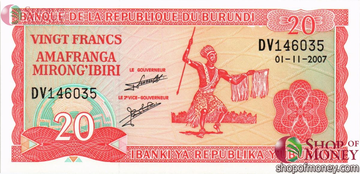 БУРУНДИ 20 ФРАНКОВ 1
