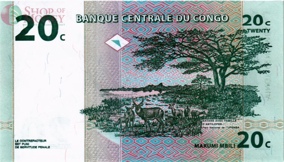 КОНГО ДР 20 САНТИМОВ 2