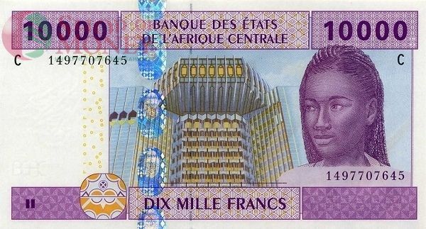 CAS - ЧАД 10000 ФРАНКОВ (C) 1