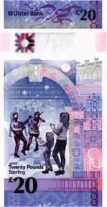 СЕВЕРНАЯ ИРЛАНДИЯ 20 ФУНТОВ (ULSTER BANK) 2