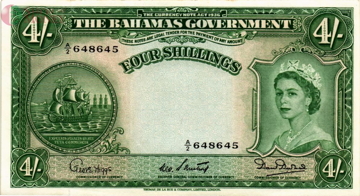 БАГАМСКИЕ ОСТРОВА 4 ШИЛЛИНГА 1