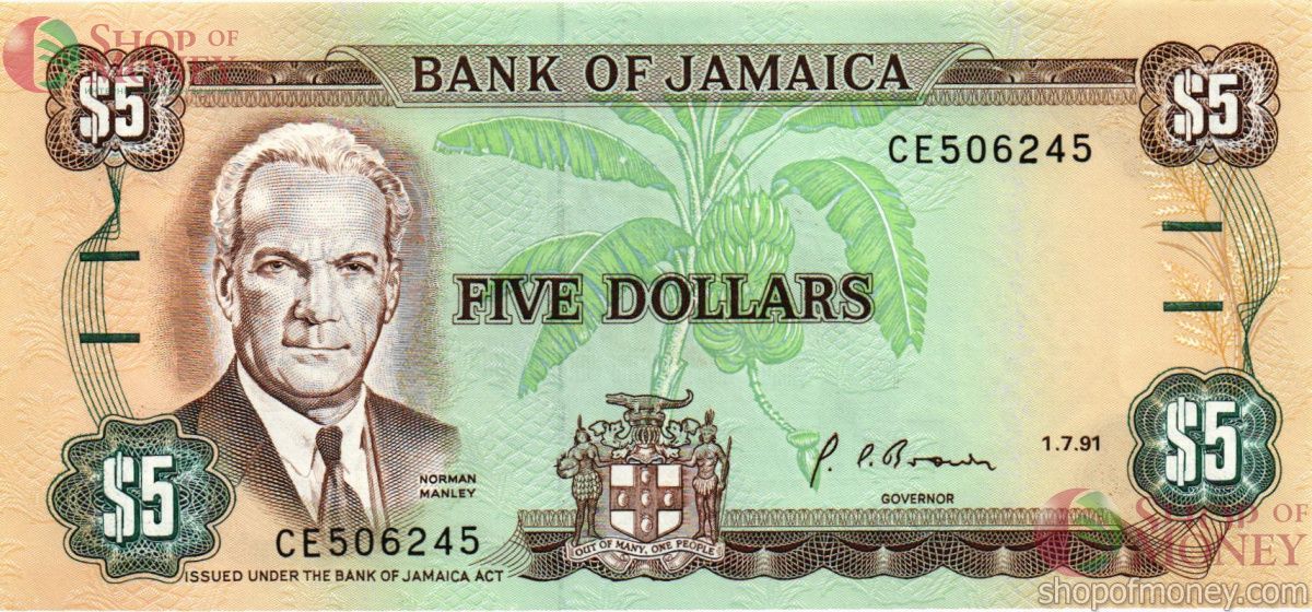ЯМАЙКА 5 ДОЛЛАРОВ 1