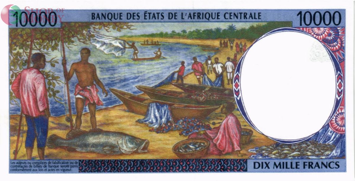 CAS - ГАБОН 10000 ФРАНКОВ (L) 2
