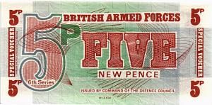ВЕЛИКОБРИТАНИЯ/АНГЛИЯ 5 ПЕНСОВ (БРИТАНСКАЯ АРМИЯ) 1