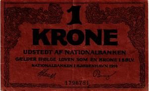 ДАНИЯ 1 КРОНА 1