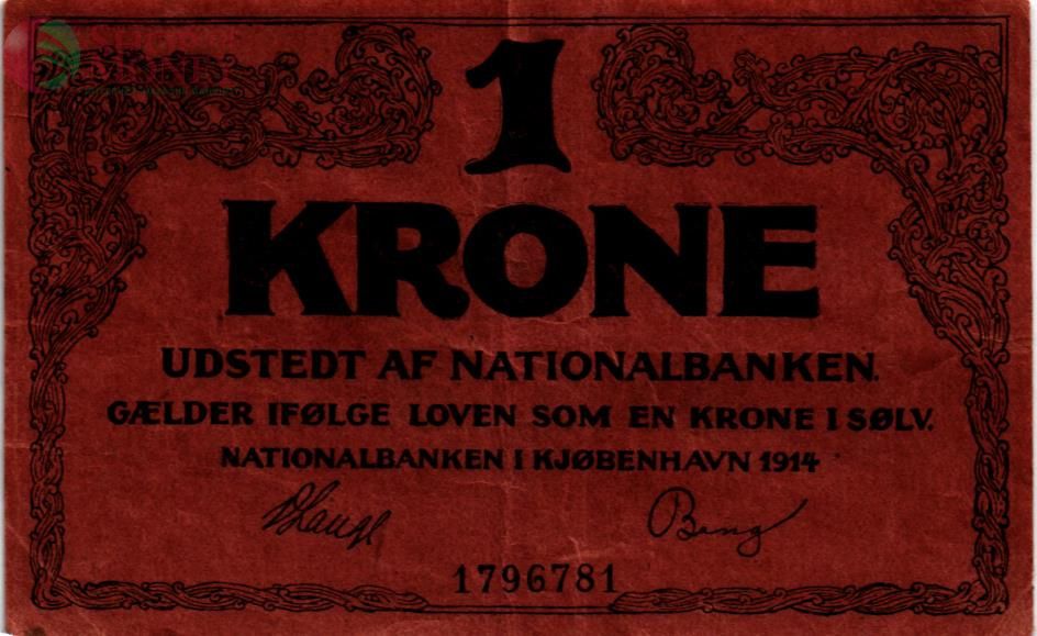 ДАНИЯ 1 КРОНА 1
