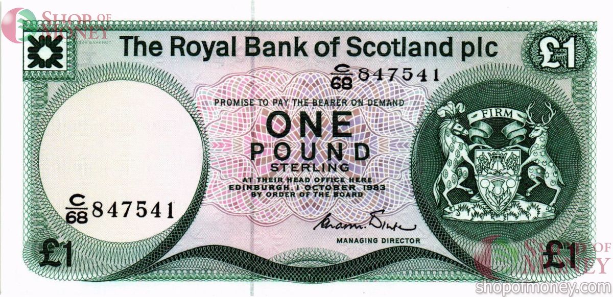 ШОТЛАНДИЯ 1 ФУНТ 1