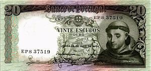 ПОРТУГАЛИЯ 20 ЭСКУДО 1
